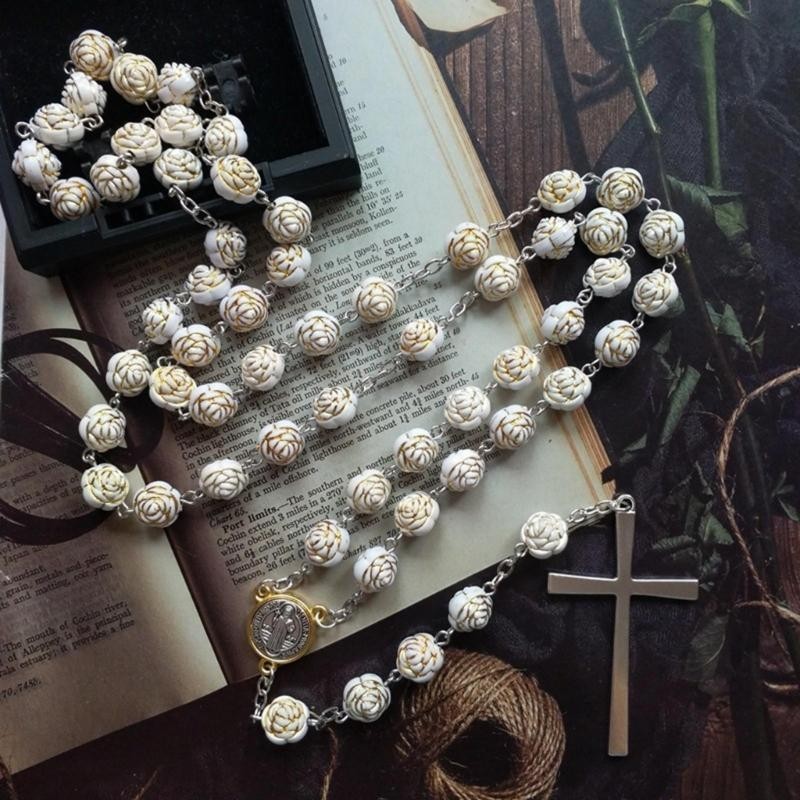 สร้อยคอ สร้อยข้อมือ จี้ไม้กางเขน ลูกประคํา เหมาะสําหรับโอกาสทางศาสนา