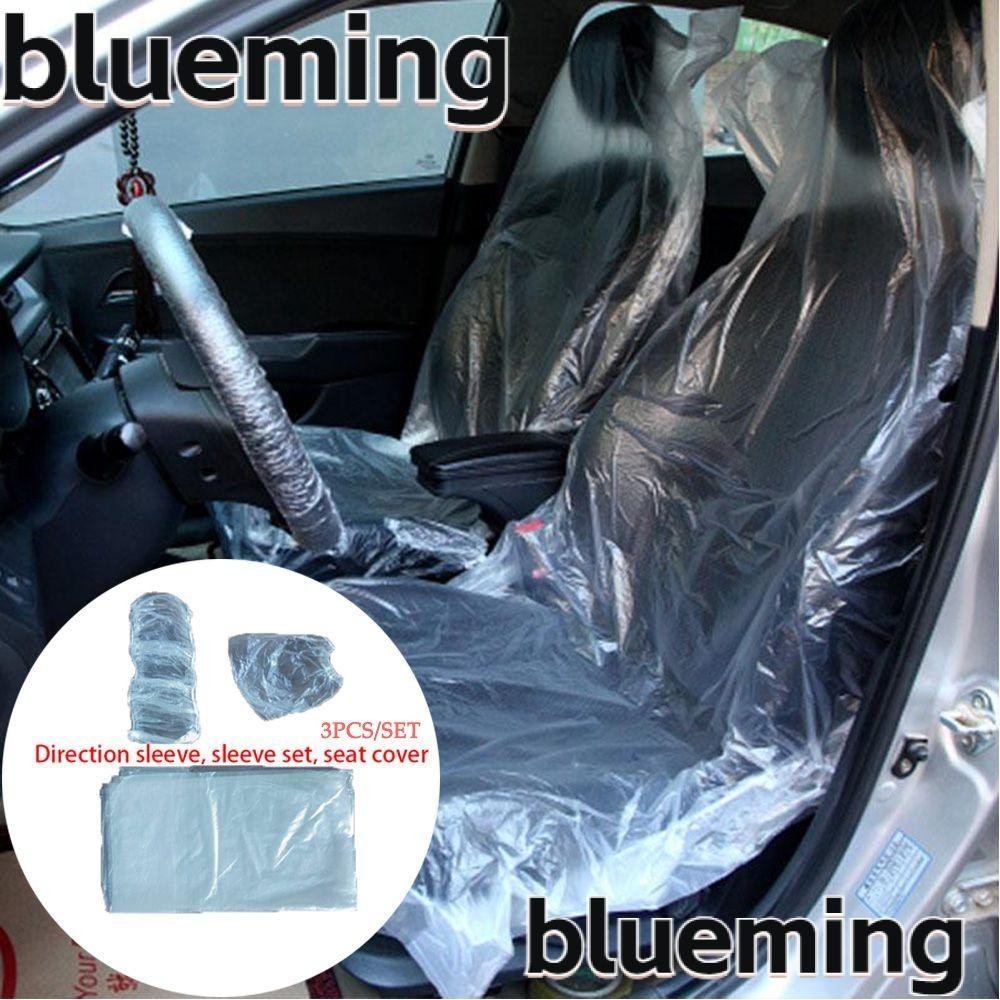 Blueming2 ปลอกหุ้มพวงมาลัยรถยนต์ แบบพลาสติกใส ยืดหยุ่น 10 20 50 ชิ้น