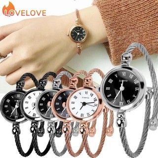 Luxury Fashion Gold Bangle Bracelet Women Watches- Stainless Steel Retro Ladies Quartz Wristwatches- High Quality Personalized Girl Wristwatches Gift