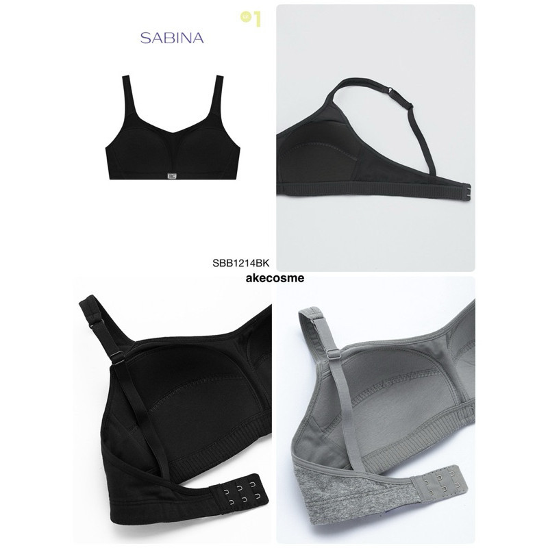 Sabina เสื้อชั้นในสปอร์ตบรา รหัส SBB1214 Invisible Wire (ไม่มีโครง) รุ่น Sbn Sport