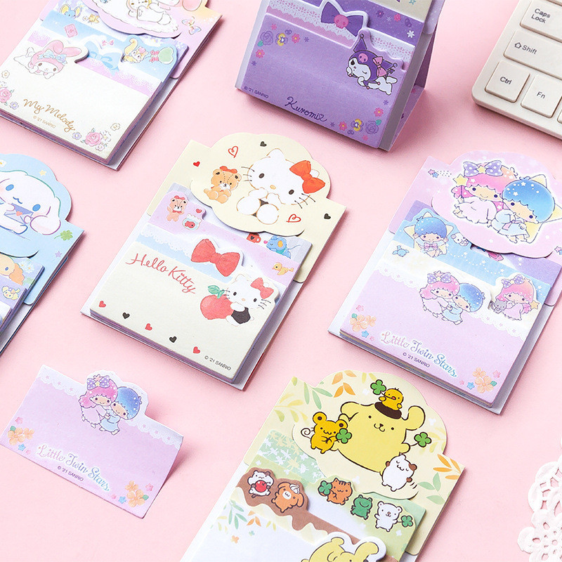 40 ชิ ้ น Sanrio Sticky Notes การ ์ ตูน Memo Note Pad Stand N Times Stick
