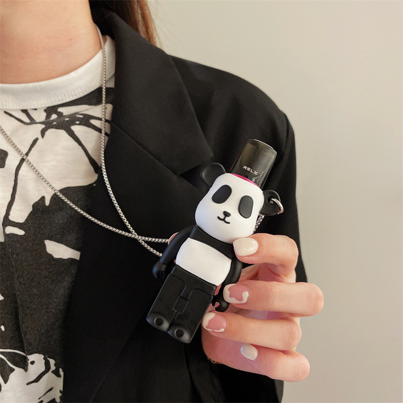 for Relx/infy Protective Case + Chain Panda เคสกันกระแทก พร้อมสายคล้องคออย่างดี