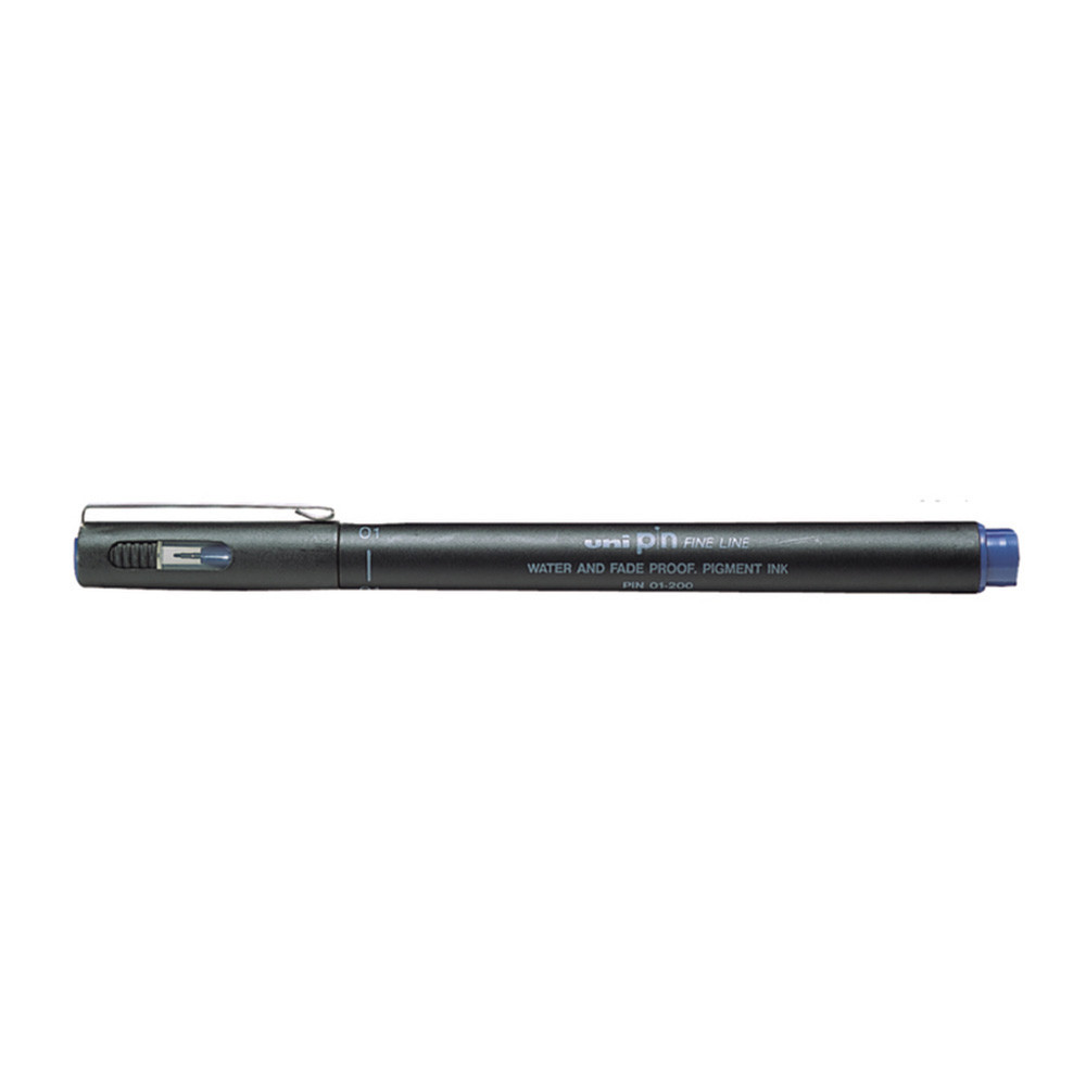 UNI ปากกาหัวเข็ม รุ่น PIN  01-200 BLUE น้ำเงิน