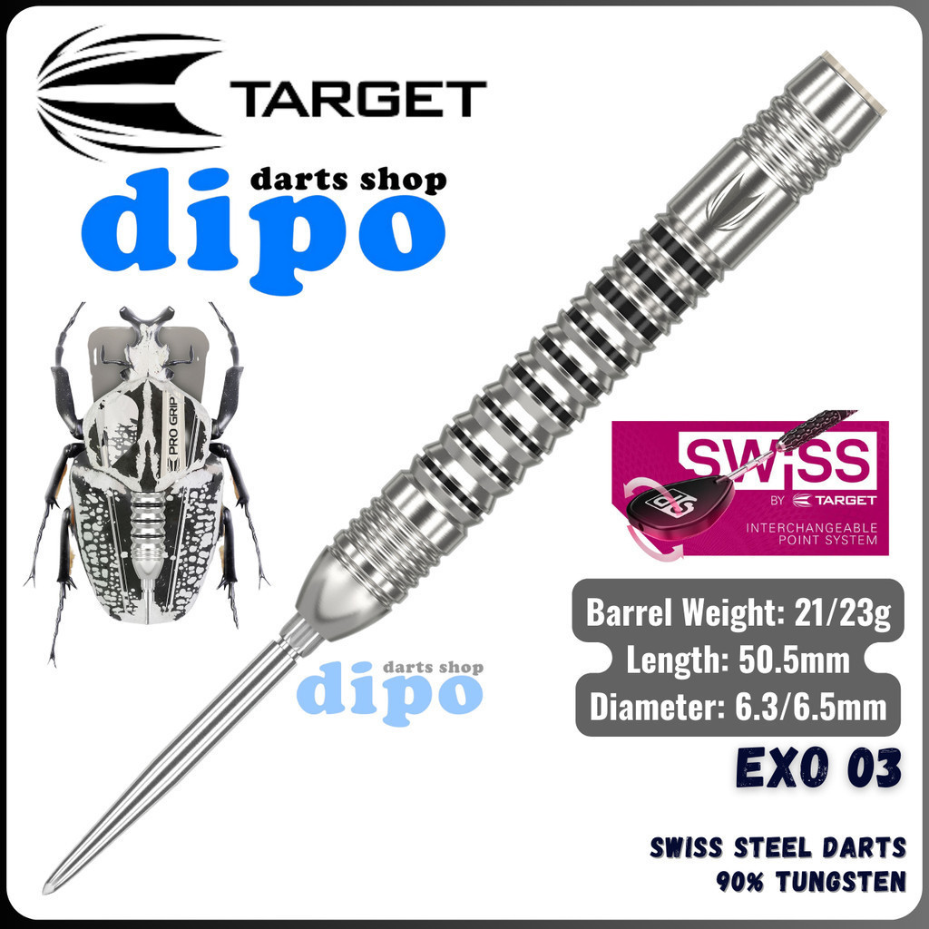 TARGET EXO 03 (90% Tungsten) - TARGET Swiss Steel Darts