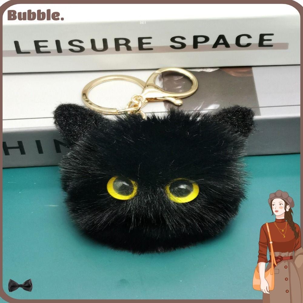 Bubble พวงกุญแจแมวตุ ๊ กตา , ตุ ๊ กตาแมวกระเป ๋ าเครื ่ องประดับ , กระเป ๋ าเป ้ สะพายหลังพวงกุญแจรถสีสันสดใส