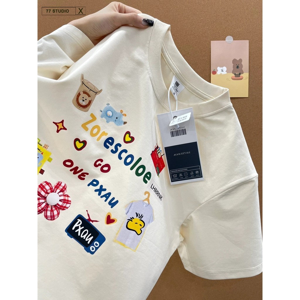 พร้อมส่ง เสื้อ พร้อมส่ง เสื้อยืดแขนสั้น คอกลม โอเวอร์ไซซ์ สไตล์เกาหลี แฟชั่นสําหรับผู้ชาย และผู้หญิง oversize T-shirt