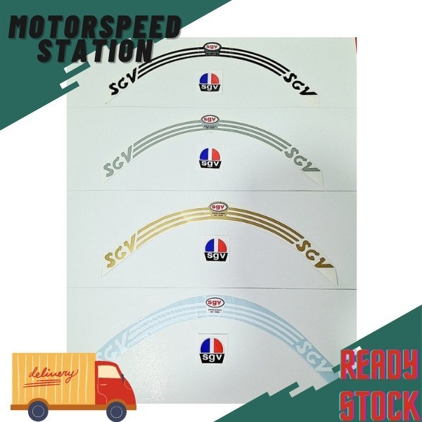 สติ๊กเกอร์ SGV สติ๊กเกอร์หมวกกันน็อค Size Fitting sgv
