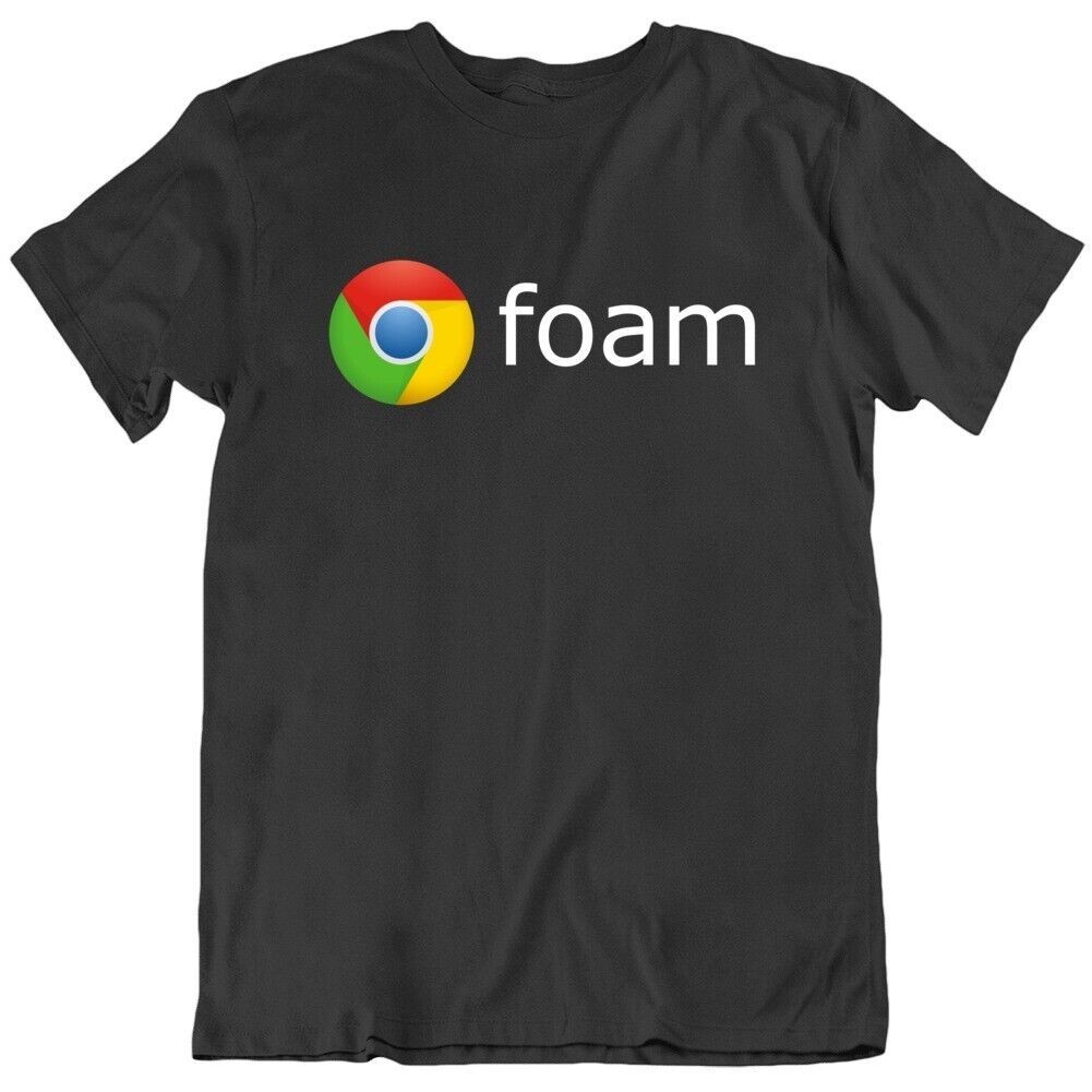 เสื้อยืดโลโก้ Phish Foam Google Chrome Light