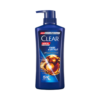 FernnyBaby เคลียร์ Clear 390ML แชมพูเคลีย หัวปั้ม ยาสระผม แชมพูสระผม สูตร เคลียร์แชมพู แคร์ แอนด์ สไตร์ น้ำตาล 390 มล.