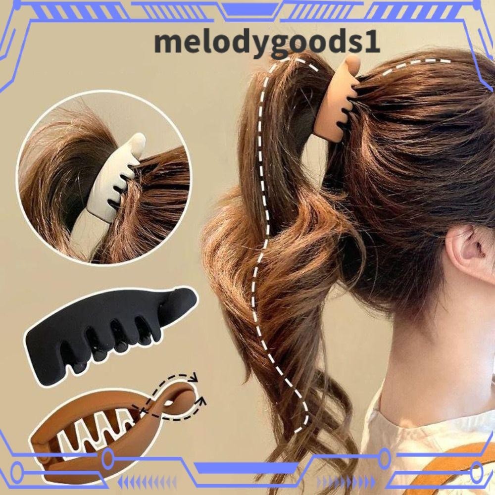 Melodygoods1 Twist Claw คลิปแฟชั ่ นเกาหลีกล ้ วย Hairgrip, Headwear การออกแบบที ่ เรียบง ่ ายคลิปผมสําหรับผู ้ หญิงหญิง