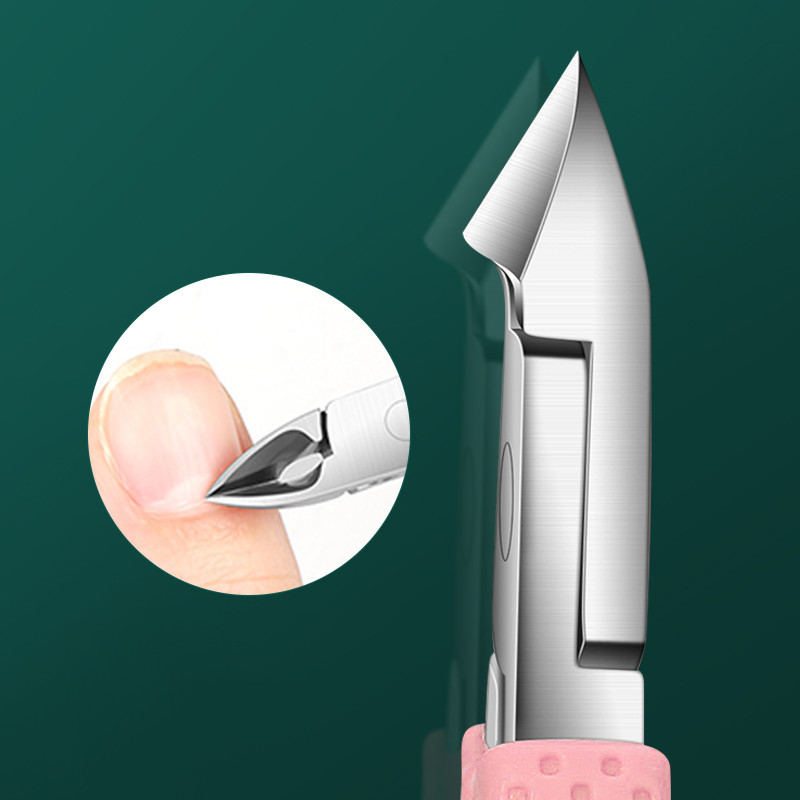 3pcs เล็บชุด Cuticle Nipper กรรไกร Trimmer Clipper Dead Skin ส้อม Remover Plier Pusher สแตนเลสสตีลเล็บเครื่องมือ - รูปที่ 5