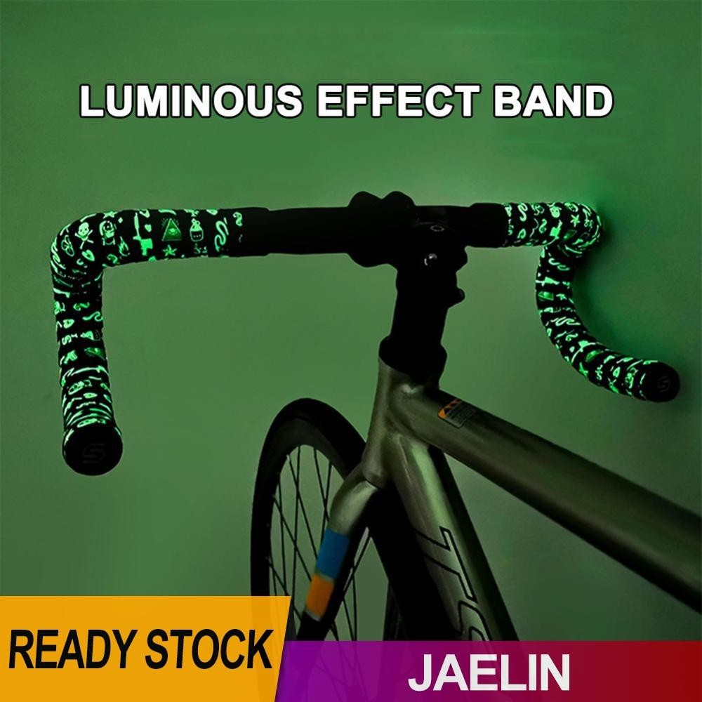 1 คู ่ เทปแฮนด ์ จักรยานถนนเรืองแสง Fixed Gear Handle Cover Strap [Jaelin.th ]