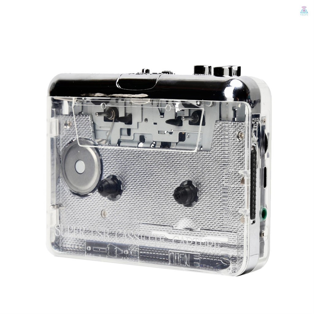 [ T &amp;L ] TONIVENT TON010 แบบพกพา Cassette to MP3 Player Mini USB Tape Player MP3 Converter พร ้ อม 3.5 มม.AUX อินพุตซอฟต ์ แวร ์ CD Cassette Capture Audio Music Player เข ้ ากันได ้ กับ