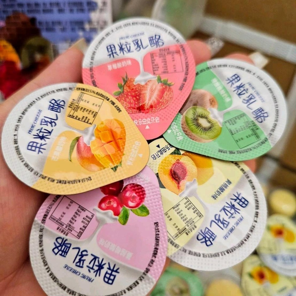 ชีสนมวัวรสผลไม้ แบ่งขาย คละรส50ชิ้น