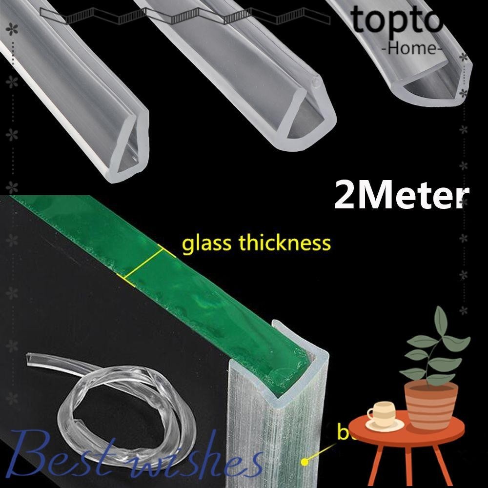 Toptool แถบยางป้องกันขอบกระจก หลายขนาด 2 เมตร