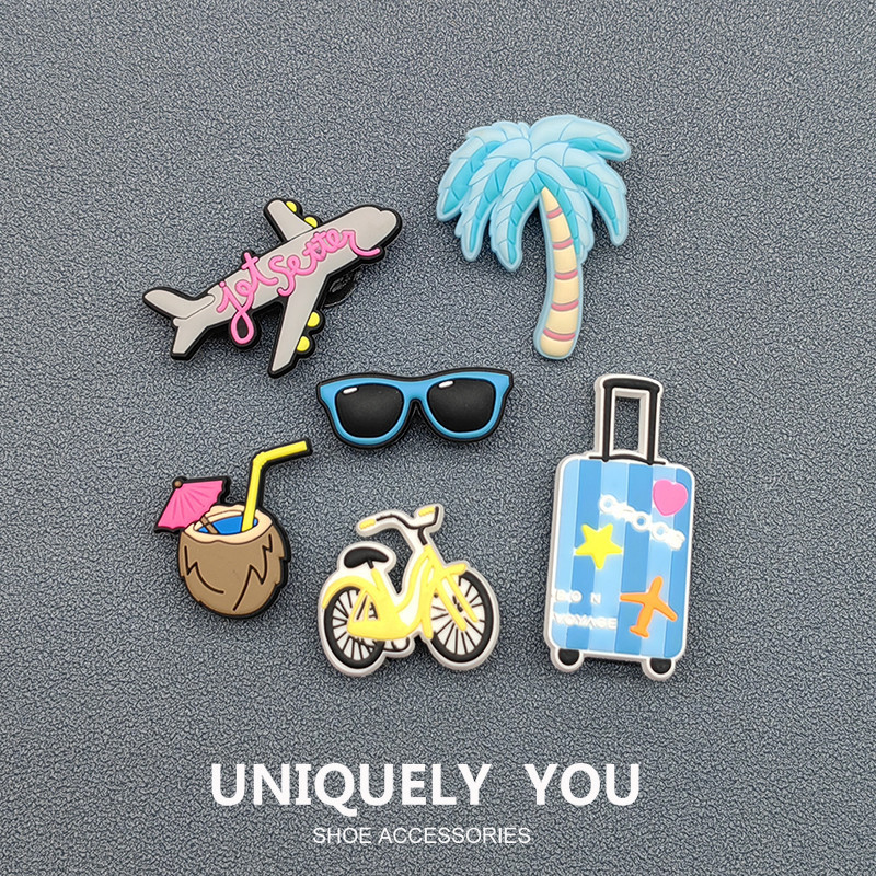 <traveling>แท้ใหม่ Crocs รองเท้าหัวเข็มขัดอุปกรณ์เสริม jibbits ของแท้อุปกรณ์เสริม cros jibitz charm