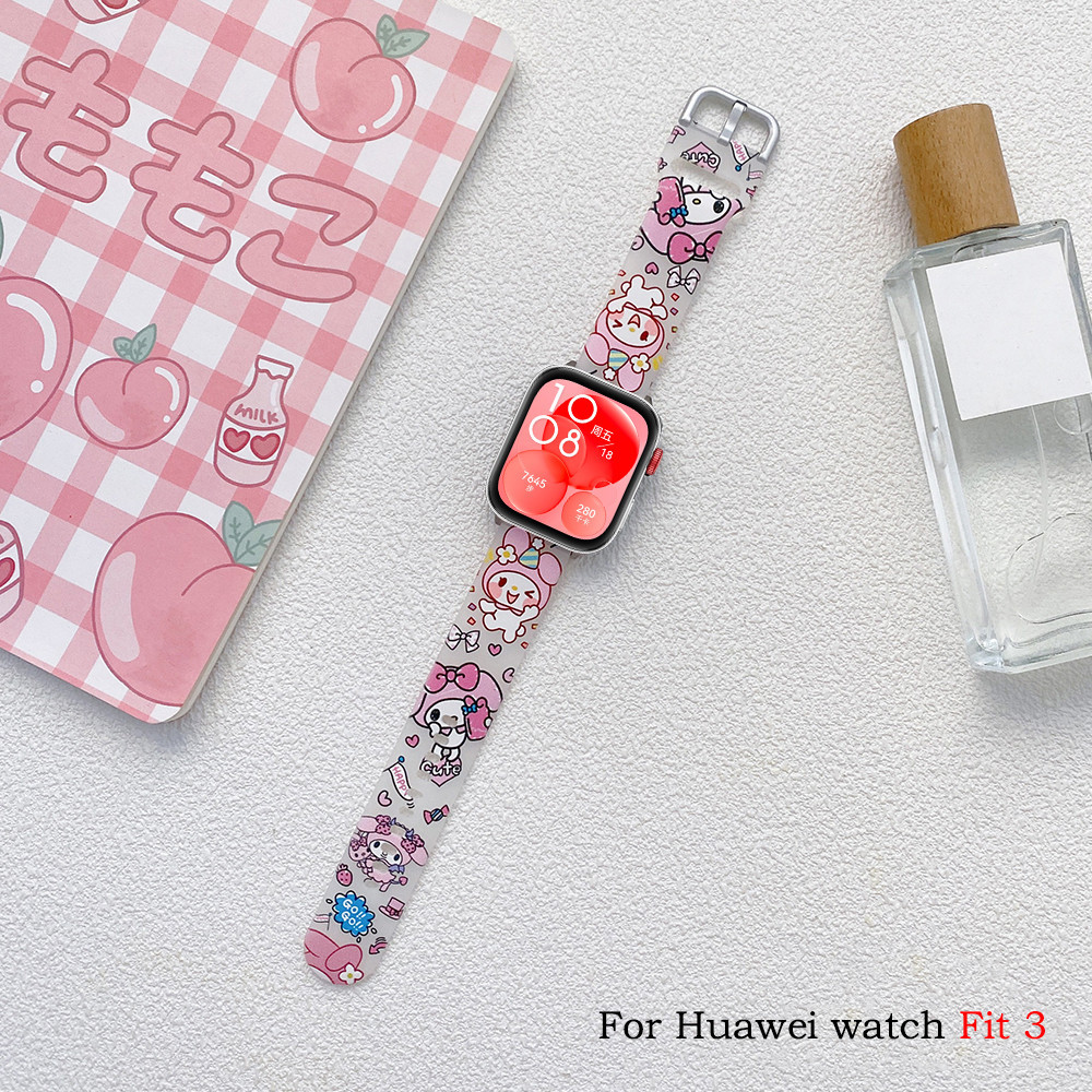 ซิลิโคนอ่อนนุ่ม เปลี่ยนสายนาฬิกา สําหรับ Huawei Watch Fit 5/5 Pro / Fit 4 / 4 Pro / Fit 3/2 รุ่นใหม่ พร้อมสร้อยข้อมือ