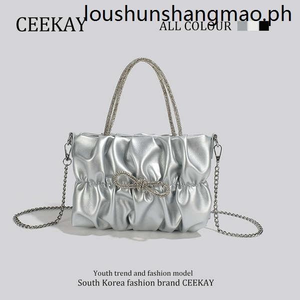 · Ceekay High-End Chain Pleated Cloud Bag Niche Design Bag Female 2024 Trend Ladies Messenger Bag