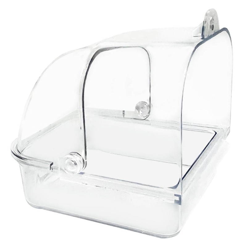 วิ่ง กล่องอาบน้ํานกห้องอาบน้ําแบบใสสําหรับกรงนกขนาดใหญ่ขนาดเล็กห้องเพาะพันธุ์ - รูปที่ 3