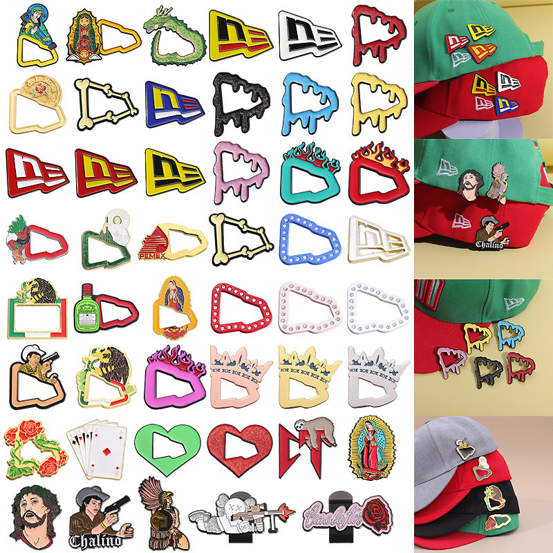 Retro หมวกตกแต ่ ง New Era เข ็ มกลัดแฟชั ่ นเบสบอลหมวกคลิปประณีตเคลือบ Badge Pin อุปกรณ ์ เสริมของขวัญ