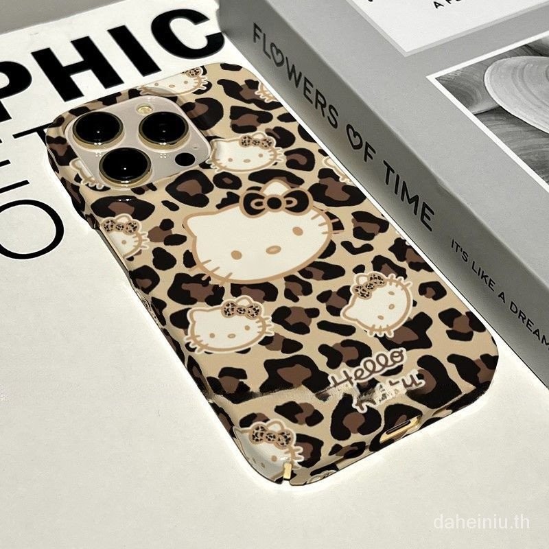 เสือดาวพิมพ ์ KittyสําหรับiPhone 11/12/13/14/15 Pro Maxกรณีแฟชั ่ นกันกระแทกซิลิโคนเคสแข ็ งสําหรับiPhone 13,14,15,11PM,12PM,13PM,14PM,15PMเคสโทรศัพท ์