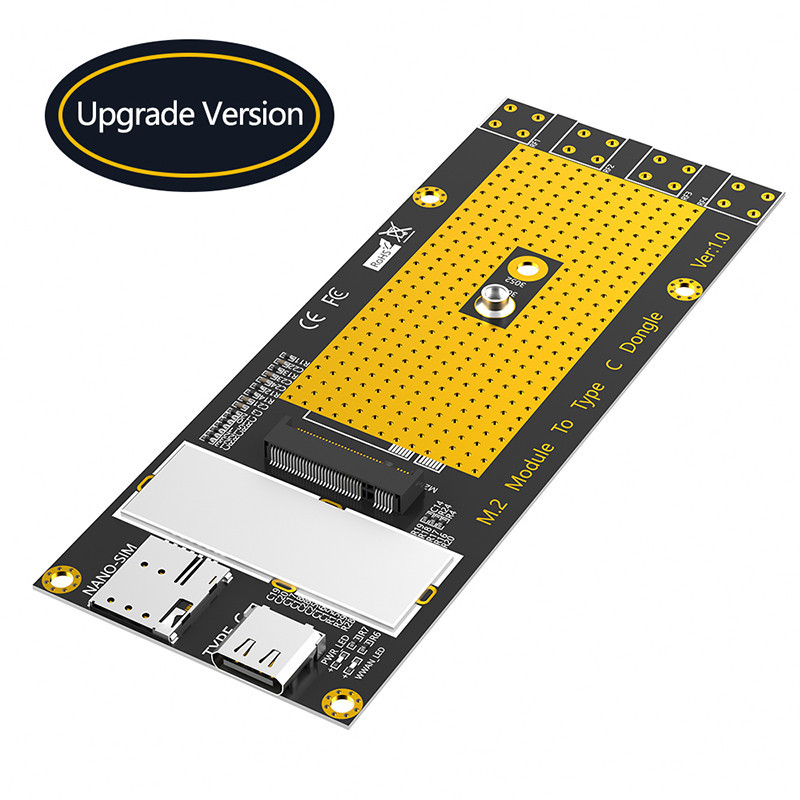 M.2 NGFF B Key 3G/4G/5G โมดูลประเภท C อะแดปเตอร์การ์ด Riser NANO ซิมการ์ดสล็อต USB 3.0 รองรับสาย RM5