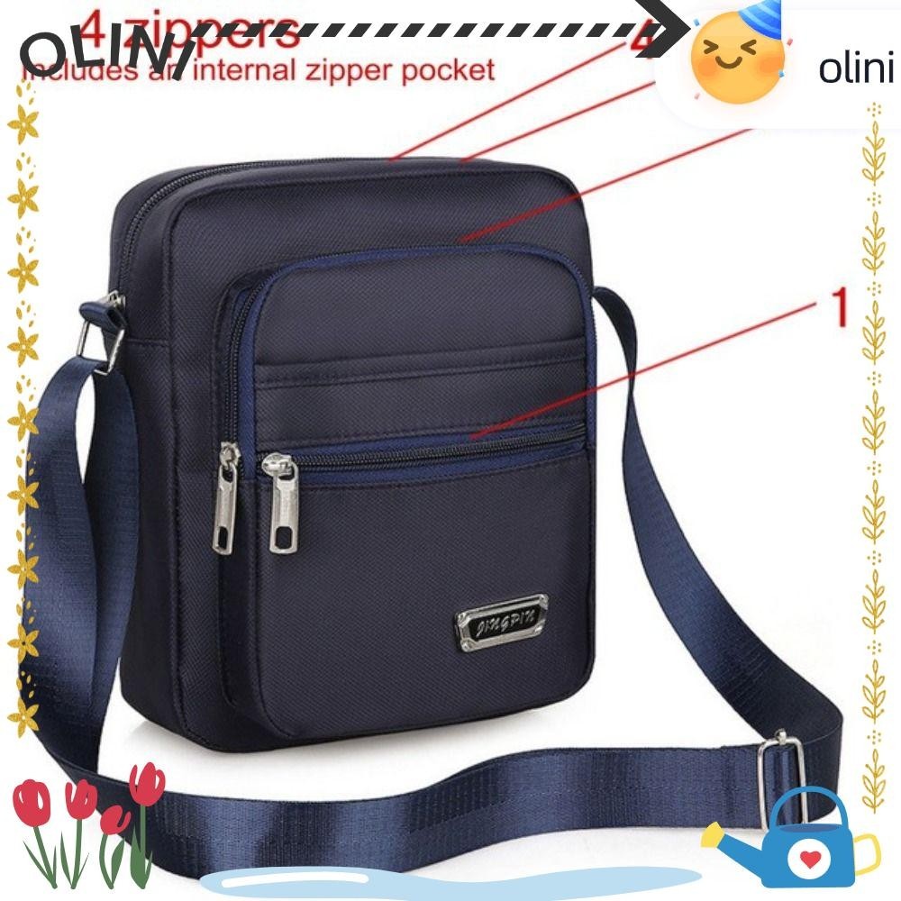 Olini กระเป ๋ าสะพายไหล ่ ขนาดใหญ ่ Satchel ชายไนลอน Boy Messenger กระเป ๋ า