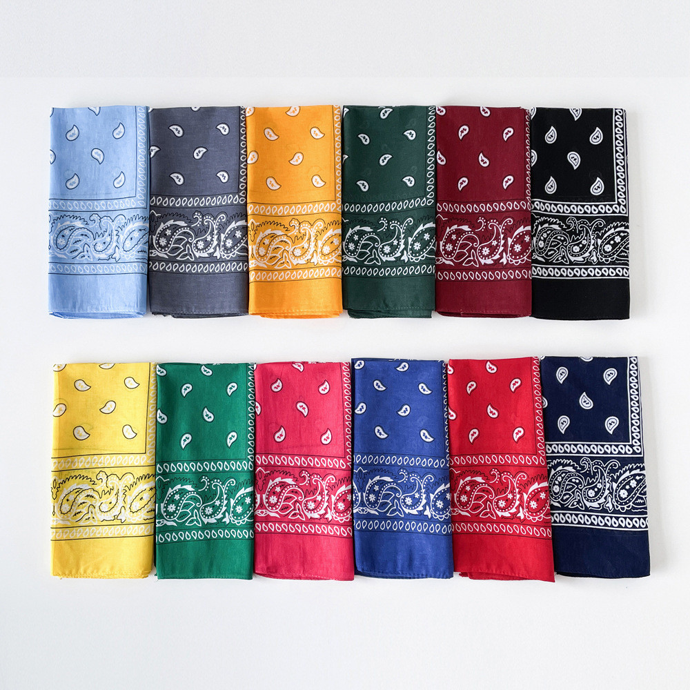ขายร้อน Vintage Paisley ดอกไม้มะม่วงหิมพานต์ขนาดเล็ก 50*50 ซาตินผ้าพันคอไหมสี่เหลี่ยม