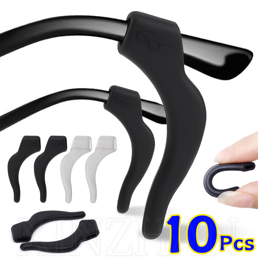 Anti-drop แว่นตาขา Retainer Holder - แว่นตา Ear Cover Bracket Fastener - Anti-slip, Anti-fall, Elastic, สบาย - 1/3/5 คู่ซิลิโคนอ่อนนุ่มหู Hook