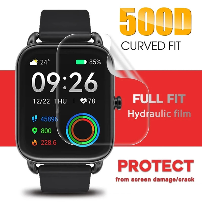 100D HD Clear Soft Hydrogel ฟิล์มสําหรับ Haylou Solar Plus RT3 GS LS09A LS04 RS3 LS05S Anti-Fingerpr