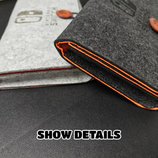 Switch Felt Pouch for Switch 1/ 2/ OLED/ Lite Portable Carrying Bag 4/5 Game Cartridges Card Slot [สต๊อกในพื้นที่]