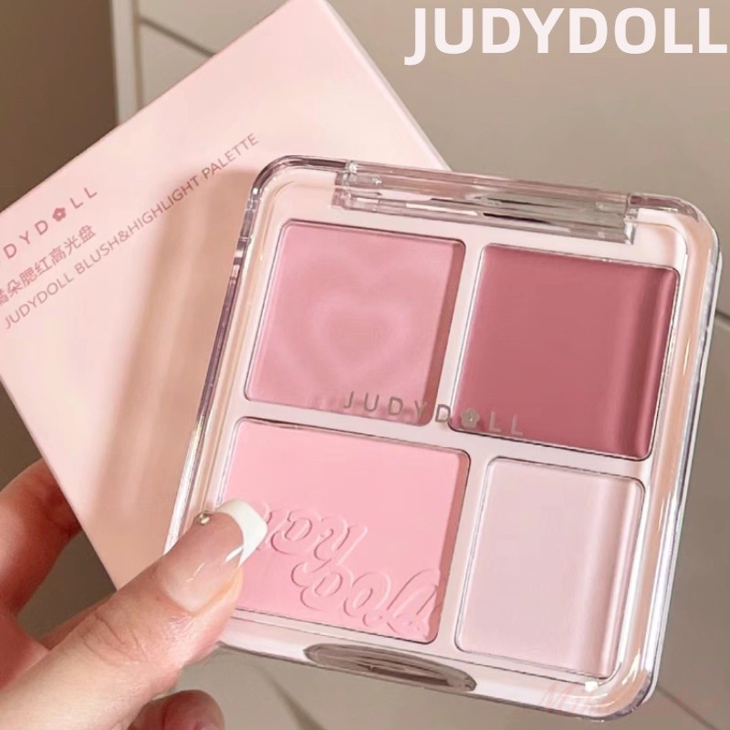 JUDYDOLL บลัชออนไฮไลท์เตอร์ บลัชออน ออลอินวัน แป้งเนื้อละเอียด