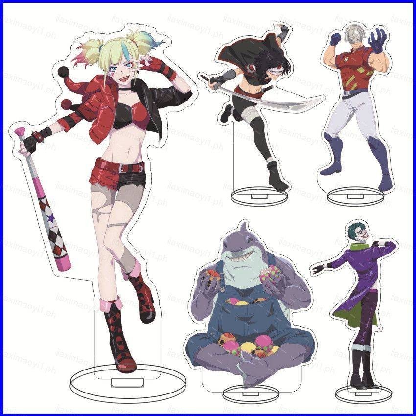 Ag1 Suicide Squad Isekai Harley Quinn วัสดุอะคริลิค Sign UP อะนิเมะรูปของเล ่ นยืนผู ้ ถือแผ ่ น