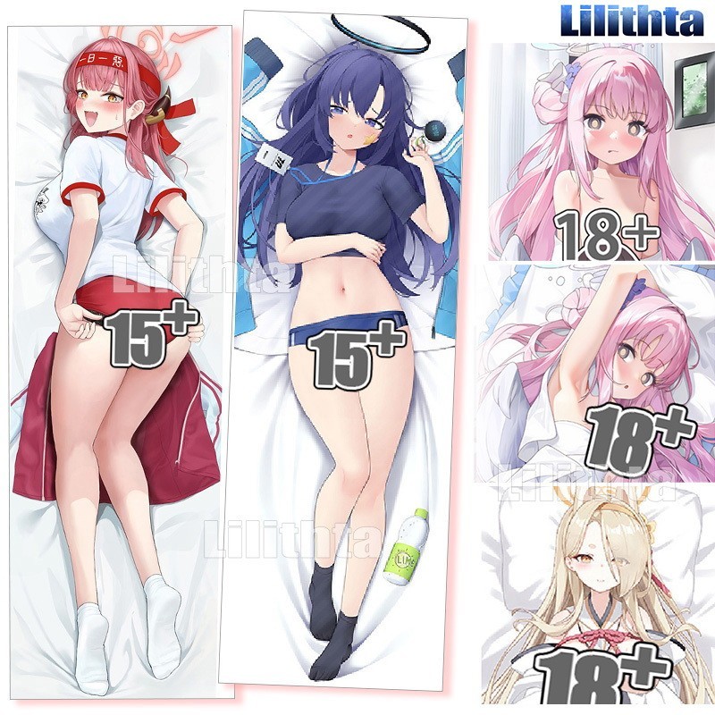 Dakimakura ปลอกหมอน Blue Archive Hayase Yuuka และ Misono Mika และ Kasumi Kaho BlueArchive เกมอะนิเมะ