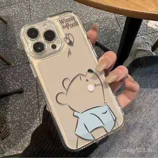 Winnie the Pooh Beeเคสโทรศัพท์เรียบง่ายเหมาะสําหรับiPhone 11 12 Soft Shellป้องกันฝุ่น 13 14 15 PRO XRกันกระแทก11 12 13 14 15 PROMAX X XMAX 7 8 14 15 PLUSกันกระแทก