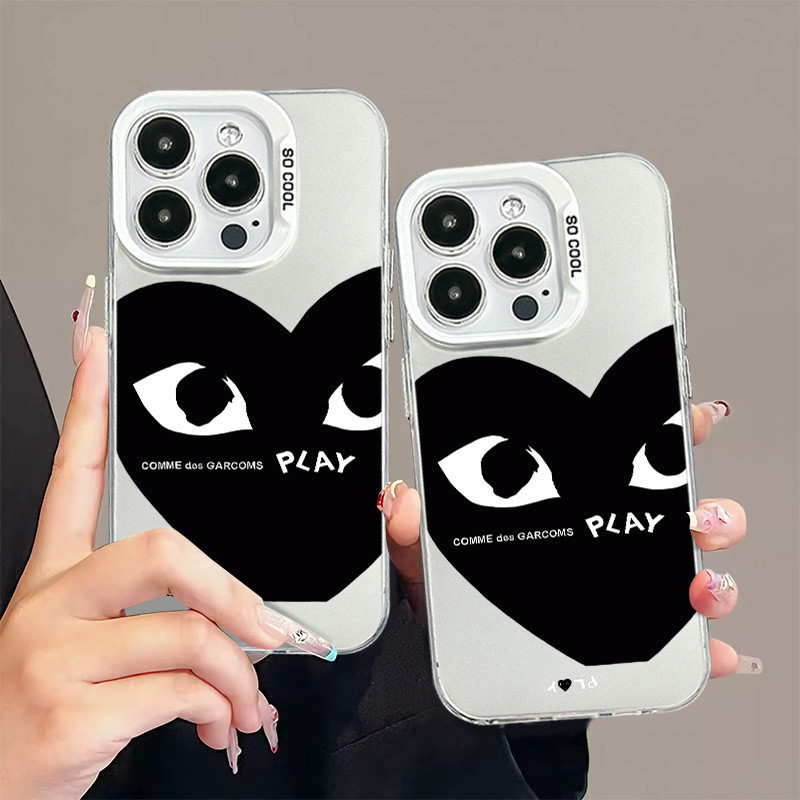 บุคลิกภาพสีดํารัก suites15 14 13 12 11pro maxpluxxs xrกระเป๋ากล้องxsmax7/8/SE(2020) ซิลิโคนแข็งกันกร