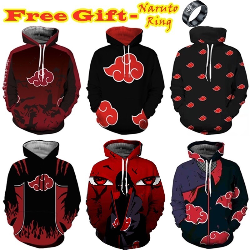 Hoodie Naruto Cosplay Uchiha Itachi & Sasuke, แจ็คเก็ต_unisex pullover