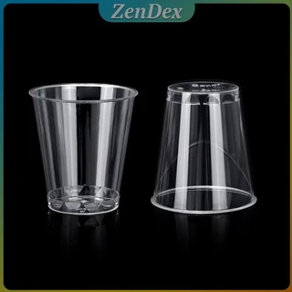 Z.D. 50ml/30ml แก้วน้ําพลาสติกใส ขนาดเล็ก แบบใช้แล้วทิ้ง 50 ชิ้น แก้วเปค Plastic cup