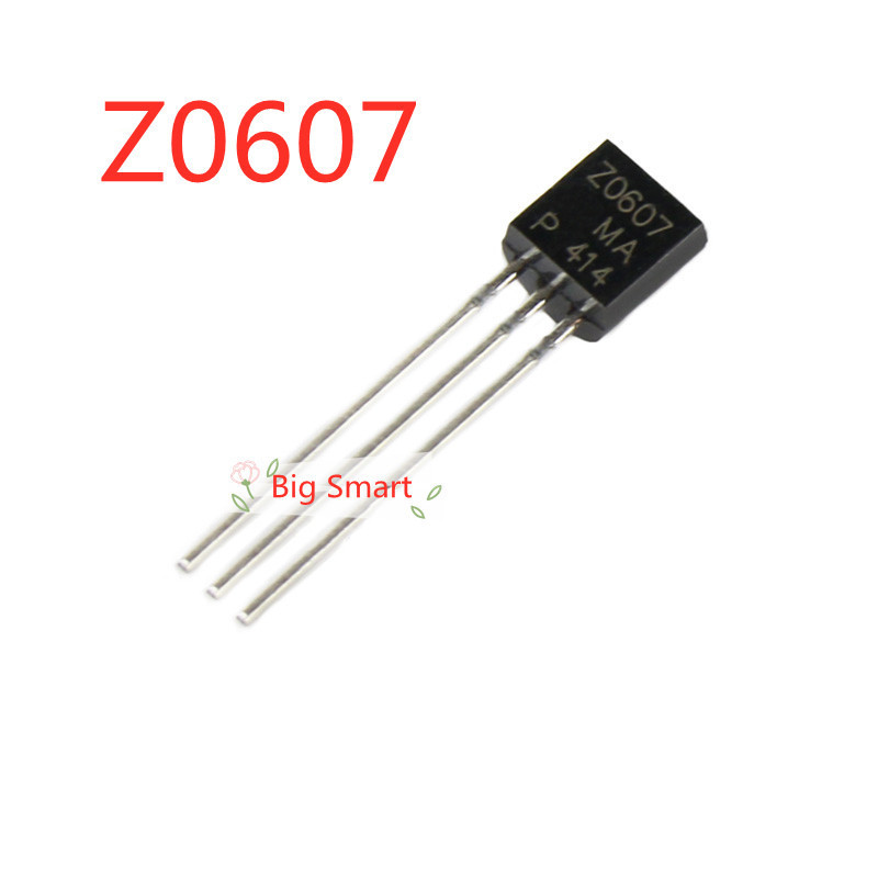 Z0607 TO-92 ชิ้น 10 Z0607MA 0.8A 600V ทรานซิสเตอร์แบบสองทิศทาง thyrtor ta3