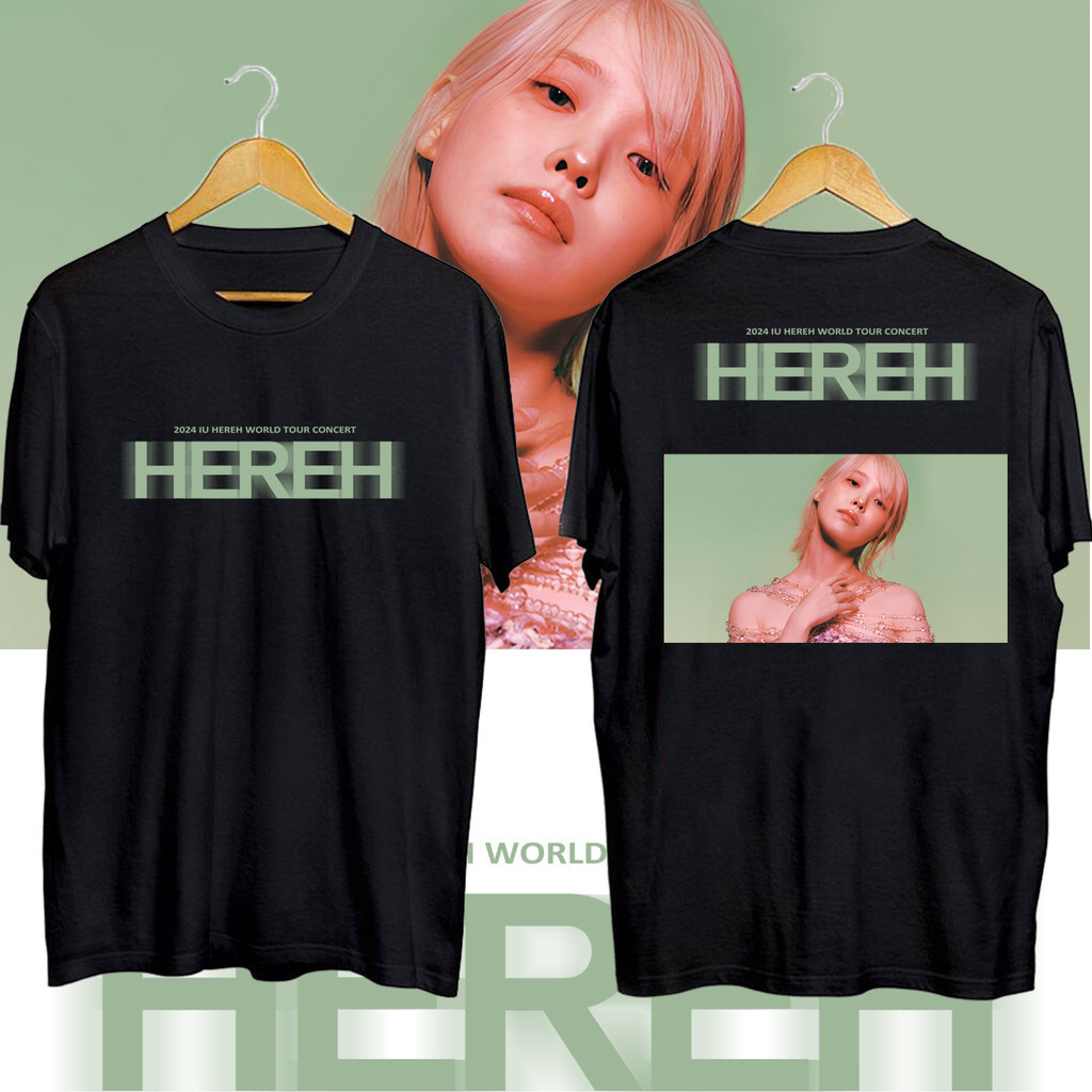 2024IU 2024 ทัวร์คอนเสิร์ตแฟนเสื้อยืด IU พิมพ์เสื้อแขนสั้นสำหรับผู้ชายและผู้หญิง UNISEX #7