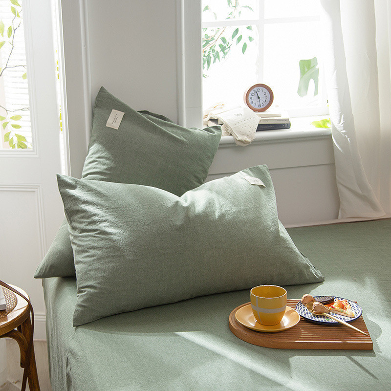 เดี่ยว/คู่ปลอกหมอน 30x50/40x60/48x74ซม. ผ้าฝ้ายล้างทำความสะอาดได้นุ่มสบายระบายอากาศได้ดี - รูปที่ 6