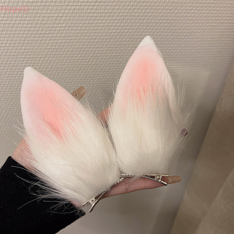 [HopeU] น่ารักกระต่ายหูตุ๊กตาผม Hoop คอสเพลย์กระต่าย Plush Bunny Ears การถ่ายภาพ Props Party Supplies อุปกรณ์เสริมผม