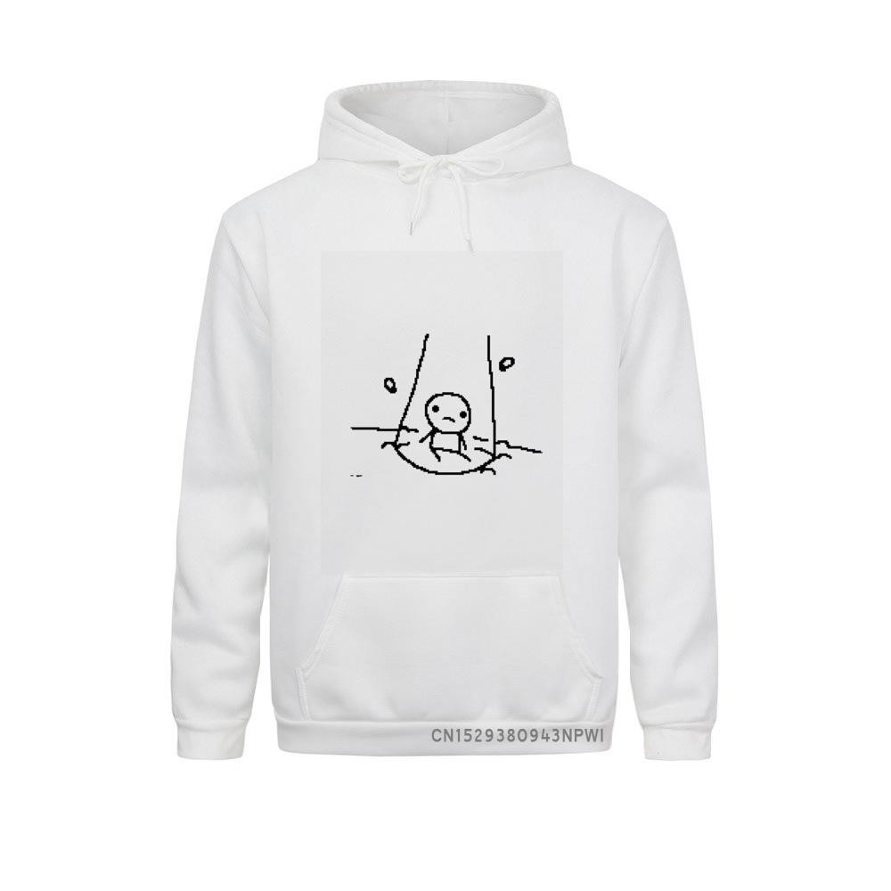 เสื้อกันหนาวผู้ชาย พิมพ์ลาย The Binding of Isaac เครื่องแบบ Hoodie พร้อมกระเป๋า ไซต์ใหญ่