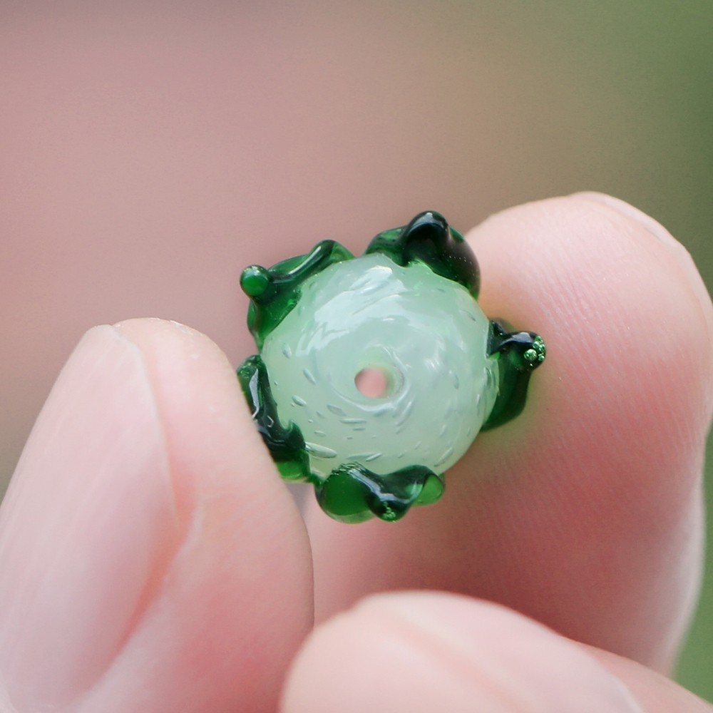 St. kunkka 2-10 ชิ้นลูกปัดดอกไม้แก้วประณีตดอกไม้รูปลูกปัดสําหรับ DIY Beading เครื่องประดับเครื่องประดับทํา — صورة 8