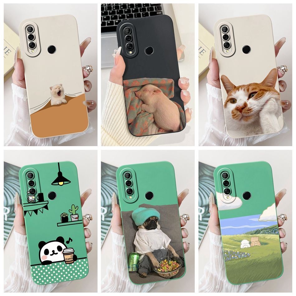 Huawei P30 Lite MAR-LX2 / P30 ELE-L29 / P30 Pro VOG-L29 น่ารักสไตล์ตลกเลนส์ป้องกันกันกระแทกซิลิคอนเค