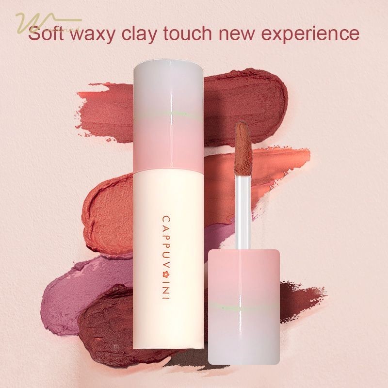 [Windind]Cappuvini ลิปสติก ลิปกลอส เนื้อแมตต์กํามะหยี่ กันน้ํา-wind