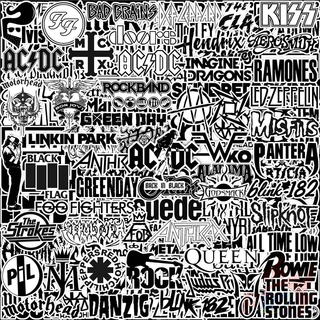100ชิ้น/เซ็ต ★★★ Classical Black & White Mixed Rock Band Series 02 สติ๊กเกอร์คู่มือไดอารี่ขนาดเล็ก ★★★ Diy แฟชั่นสมุดภาพอัลบั้มตกแต่งสติ๊กเกอร์สติ๊กเกอร์ (ขนาด:2~3ซม.)