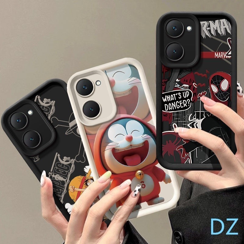 เคส VIVO Y28S 5G รูปแบบอะนิเมะ TPU Soft ซิลิโคนป้องกันการตกกรณีโทรศัพท์ HTTY