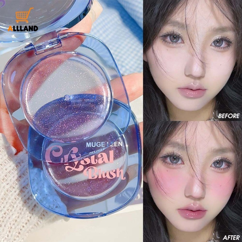 อุณหภูมิเปลี่ยนสี Peach Blush Gel - มอยเจอร์ไรเซอร์ Long Lasting Shimmer Blusher Cream - Jelly Tint Lip Cheek Cosmetic