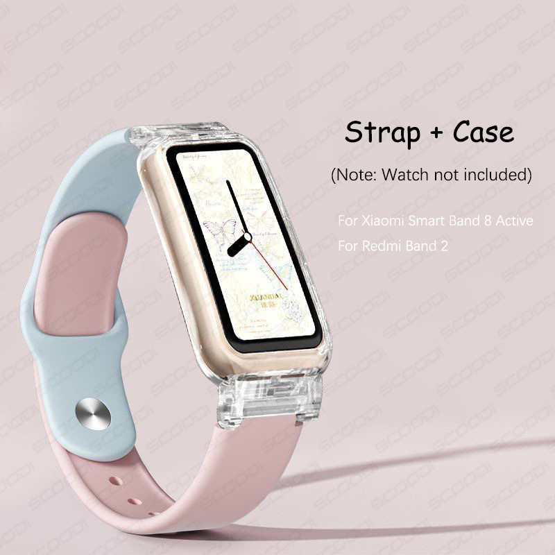 สายซิลิโคนสําหรับ Xiaomi Smart Band 9 Active / 8 Active Watch Band สําหรับ Redmi Band 3 2 แฟชั่นสีทึบสร้อยข้อมือนุ่มเปลี่ยนสายรัดข้อมือ ราคา ถูกที่สุด ดีลบีเคเค แกลเลอรีภาพที่ 6